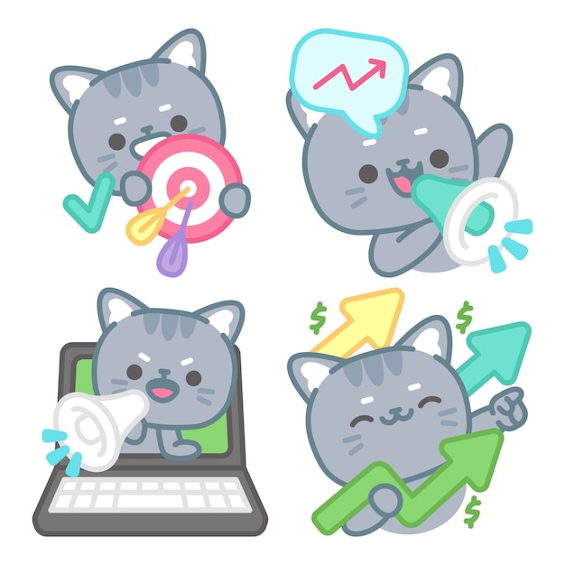 Pegatinas Tomomi el negocio del gato