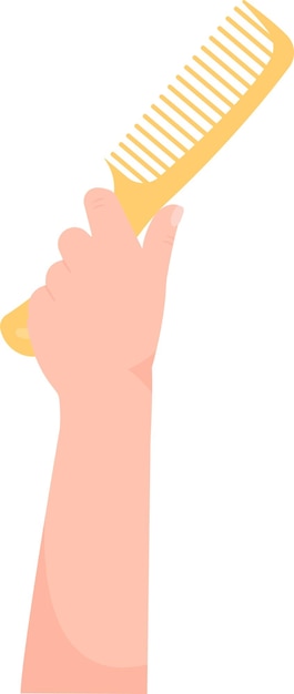 Peinado para el cabello con la mano