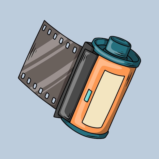 Películas de rollo antiguas para cámaras analógicas