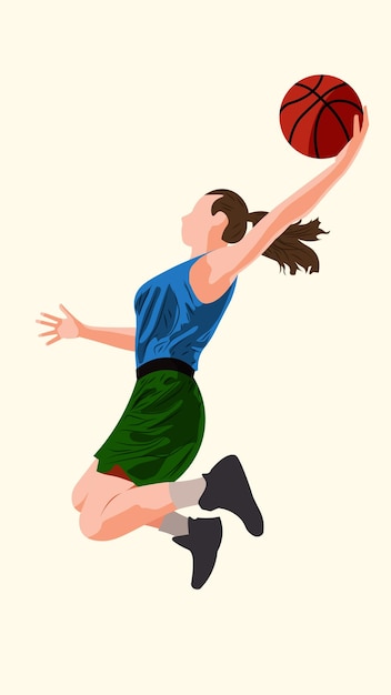 pelota de baloncesto femenina