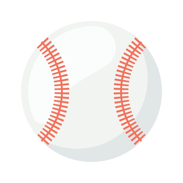 Vector pelota de béisbol icono deportivo ilustración vectorial