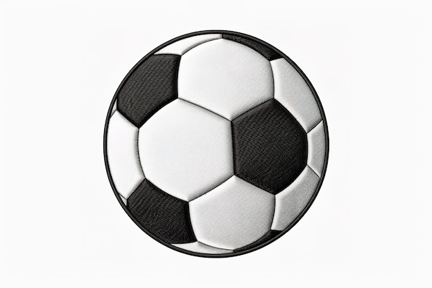 Vector pelota de fútbol aislada en el fútbol blanco con icono de deportes de sombra