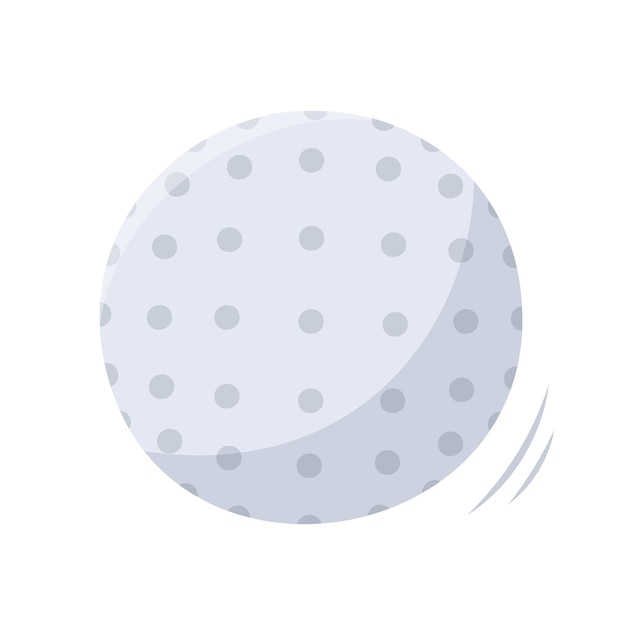 Pelota de sorteo de una sola mano para golf aislada en equipo deportivo de fondo blanco para vector de juego de golf
