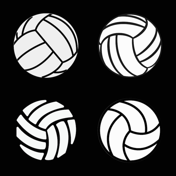 Pelotas deportivas conjunto vectorial de pelota de voleibol