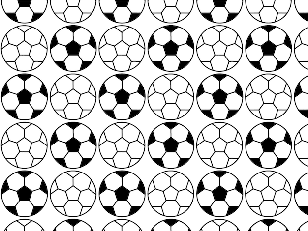 pelotas de fútbol en un fondo blanco con un fondo blanco y negro