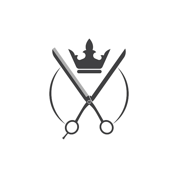 Peluquería Vector icono diseño ilustración