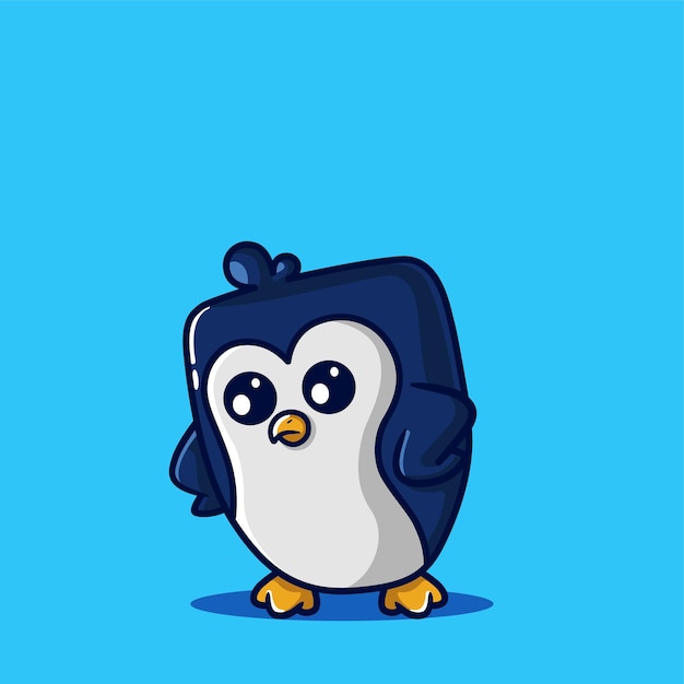Penguin está molesto y enojado