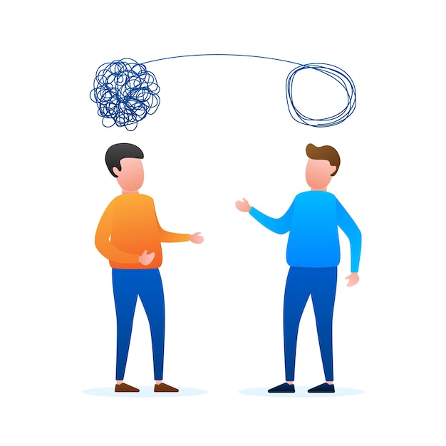 Pensamiento complejo, gran diseño para cualquier propósito. ilustración vectorial