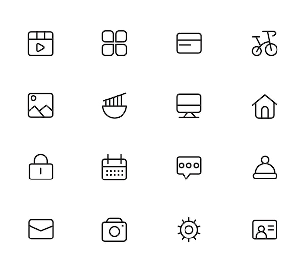 Pensamiento creativo de diseño y modelado de impresión D paquete de iconos negros como la computación bo