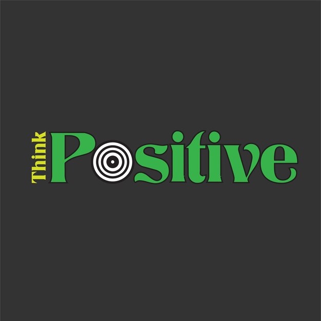 Pensar en el diseño positivo de la camiseta