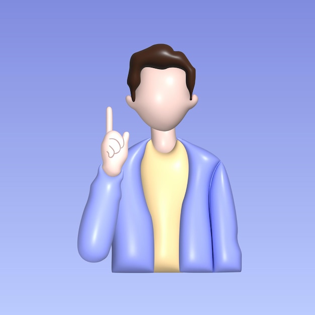 Pensar o resolver el concepto de problema Realista objeto 3d estilo de dibujos animados Vector ilustración colorida