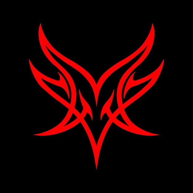 El pentagrama, el signo de Lucifer, la cabeza de una cabra con cuernos en un pentagram, el sigilo de Baphomet.