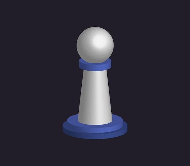 Peón de ajedrez tridimensional