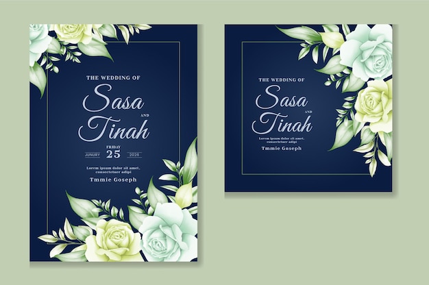 Peonías realistas minimalistas elegantes dibujo a mano hermoso diseño floral de invitación de acuarela