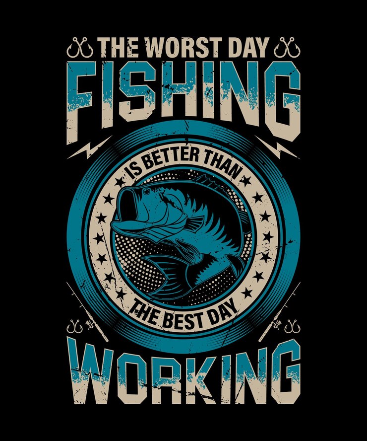 el peor día de pesca es mejor que el mejor día de trabajo de pesca camiseta o diseño vectorial