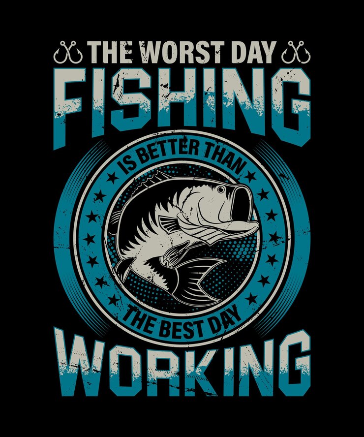 el peor día de pesca es mejor que el mejor día de trabajo de pesca camiseta o diseño vectorial