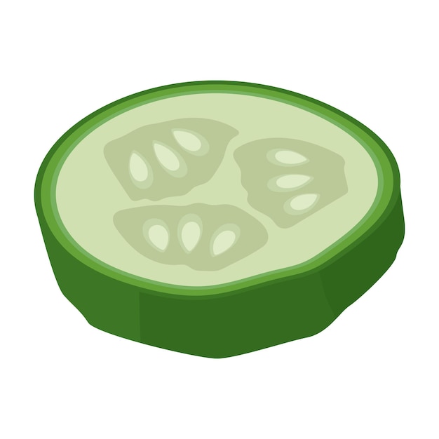 pepino cortado en rodajas
