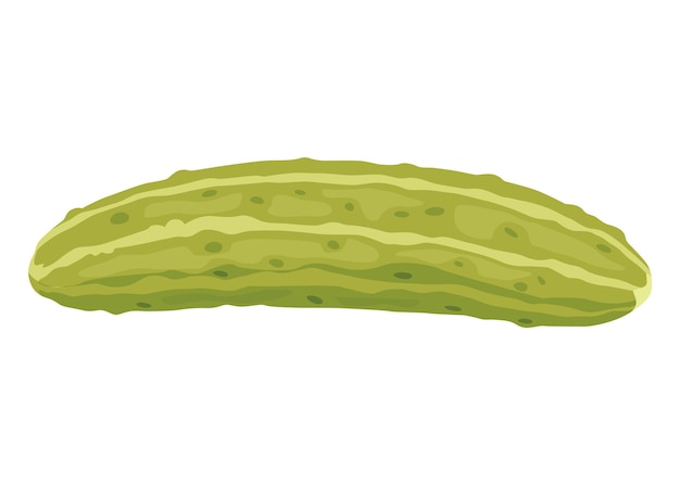 Pepino en escabeche casero clipart de alimentos marinados para el menú de la etiqueta de embalaje letrero o escaparate verduras fermentadas pepinillo crujiente con sal comida vegetariana saludable