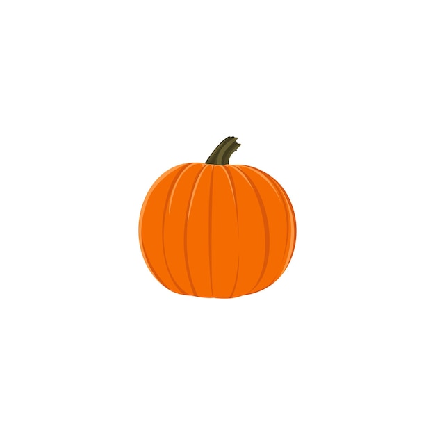 Una pequeña calabaza naranja con un tallo verde y la palabra calabaza.