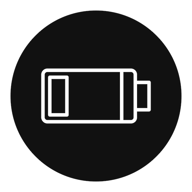 Pequeña imagen vectorial del icono de la batería Se puede utilizar para la batería y la energía