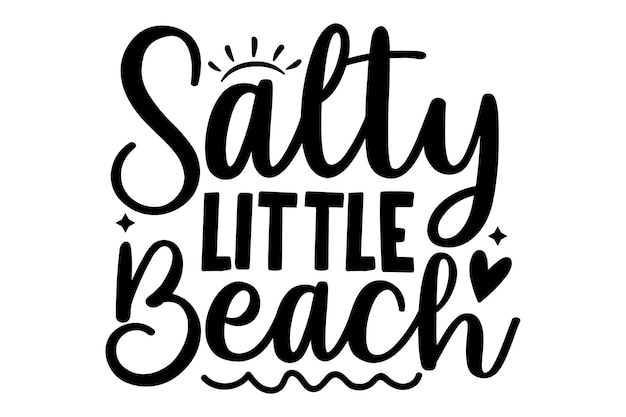 Pequeña playa salada - Cita de verano