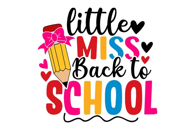 La pequeña señorita de vuelta a la escuela