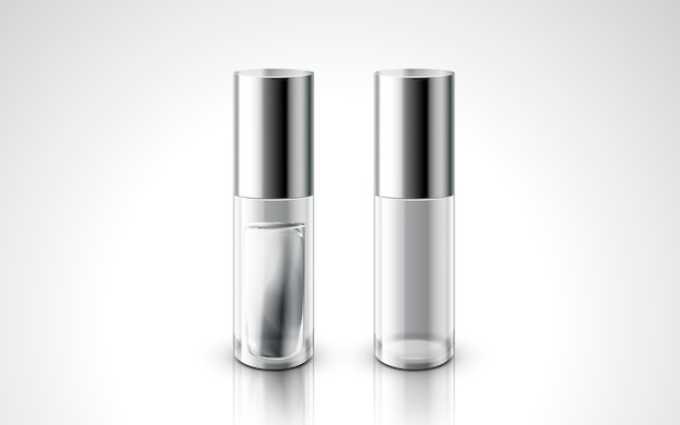 Pequeñas botellas cosméticas