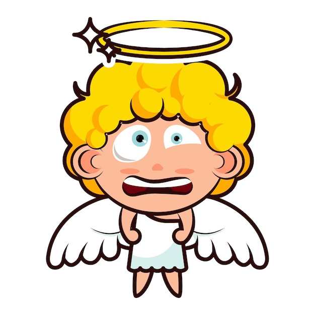 El pequeño ángel asustado