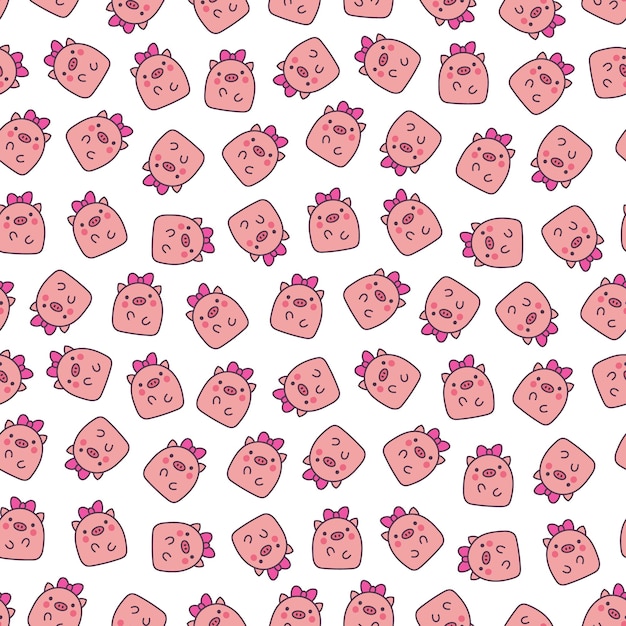 El pequeño cerdo Kawaii es lindo.