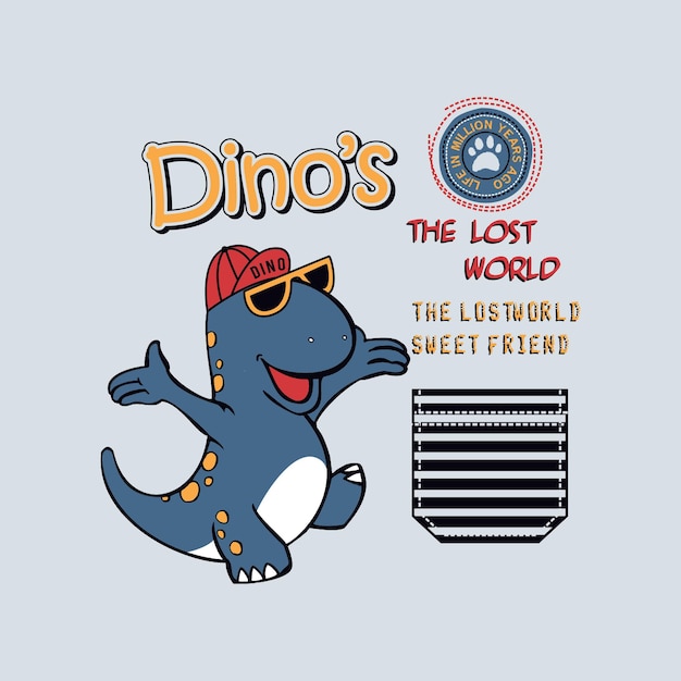 pequeño dino vector