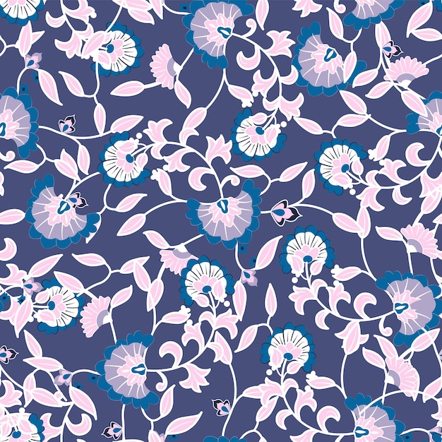 Pequeño fondo de patrón sin costuras floral ornamental