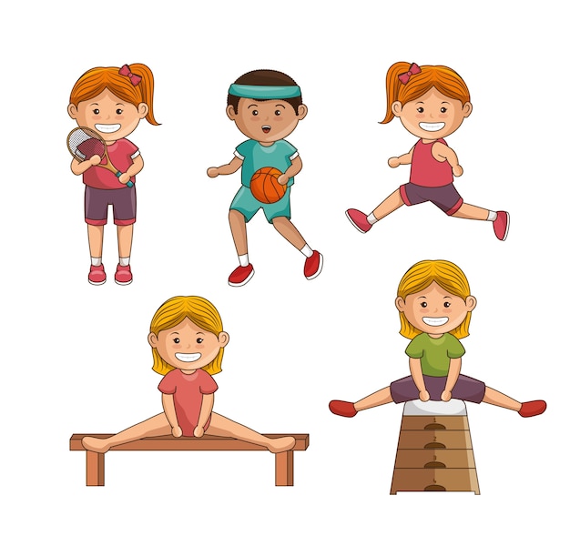 Pequeño grupo de atletas