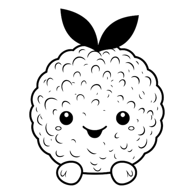 y el pequeño kawaii limón diseño de ilustración vectorial de personajes de frutas