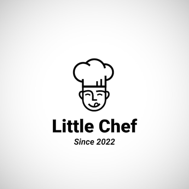 Vector pequeño logotipo de chef