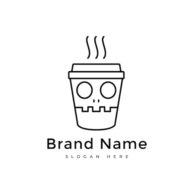 pequeño negocio cafetería cafetería menú de comida diseño de logotipo moderno vector gráfico