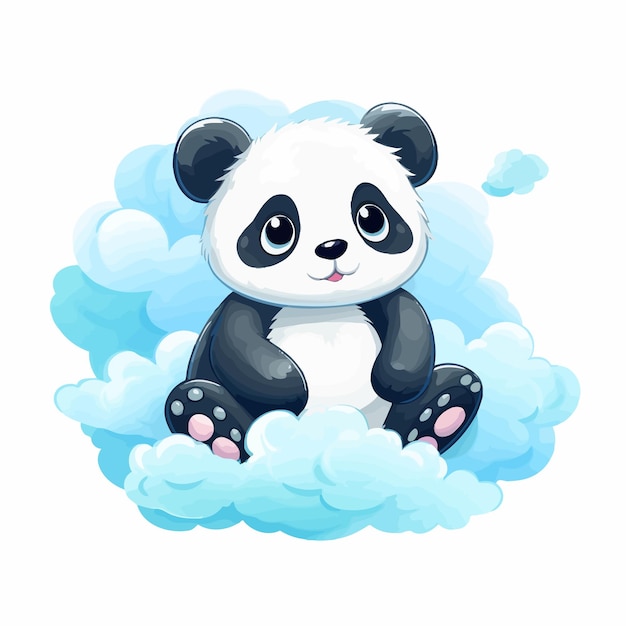 Vector el pequeño panda.