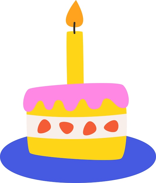 Pequeño pastel de cumpleaños