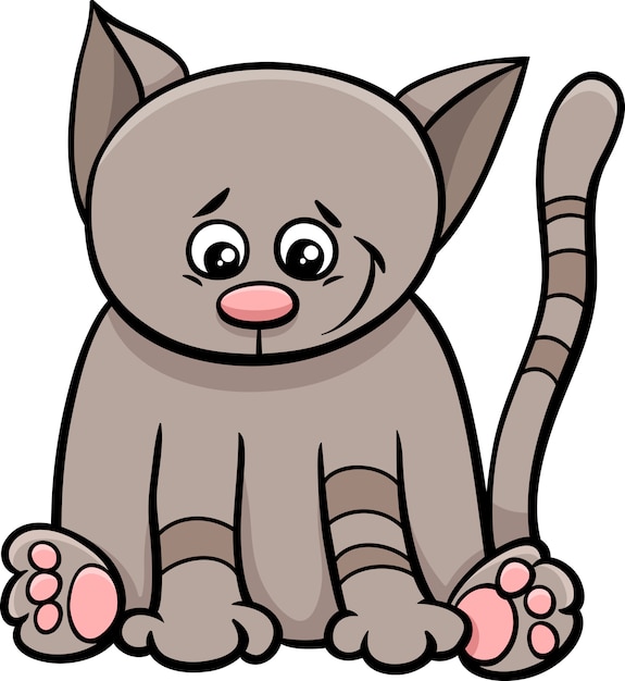 pequeño personaje de dibujos animados de gato