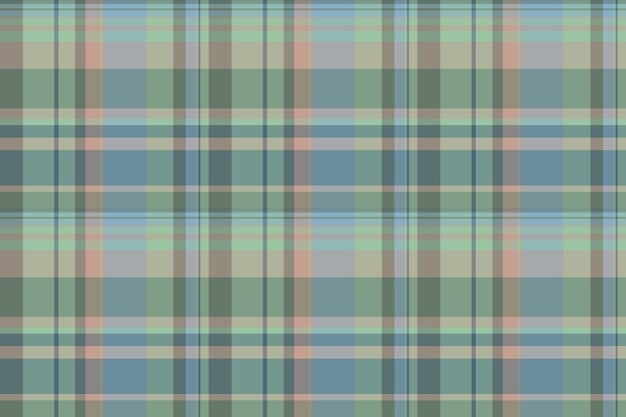Pequeño tejido a cuadros de textura impresa tela de patrón tartan estética sin costuras de fondo vectorial de control en colores pastel y cian