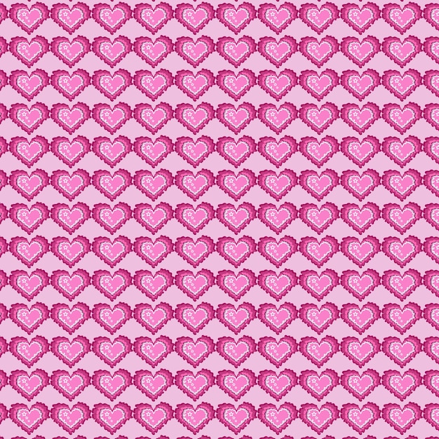 Pequeños corazones rosados de fondo patrón sin costuras para la tela
