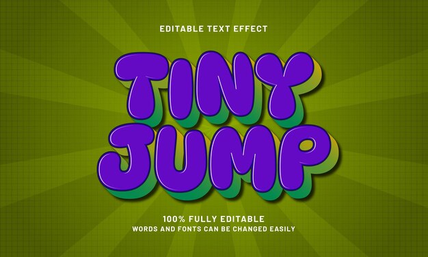 pequeños efectos de texto editables con un tema infantil y agradable