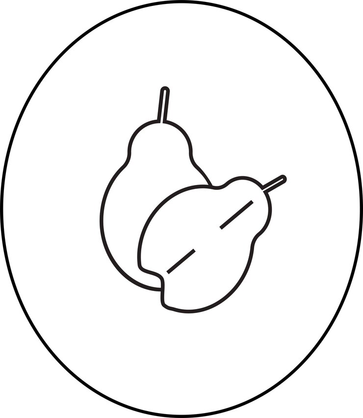 La pera en el estilo de los iconos