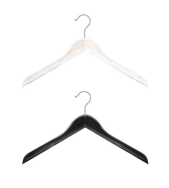 Perchas de madera percha de madera blanca y ébano percha de madera clos