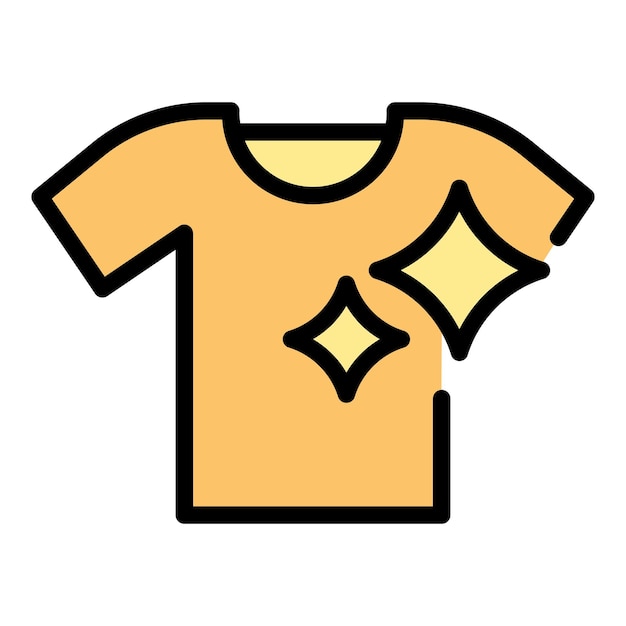 Perfeccionismo icono de ropa limpia Contorno Perfeccionismo icono de vector de ropa limpia para diseño web aislado en color plano de fondo blanco