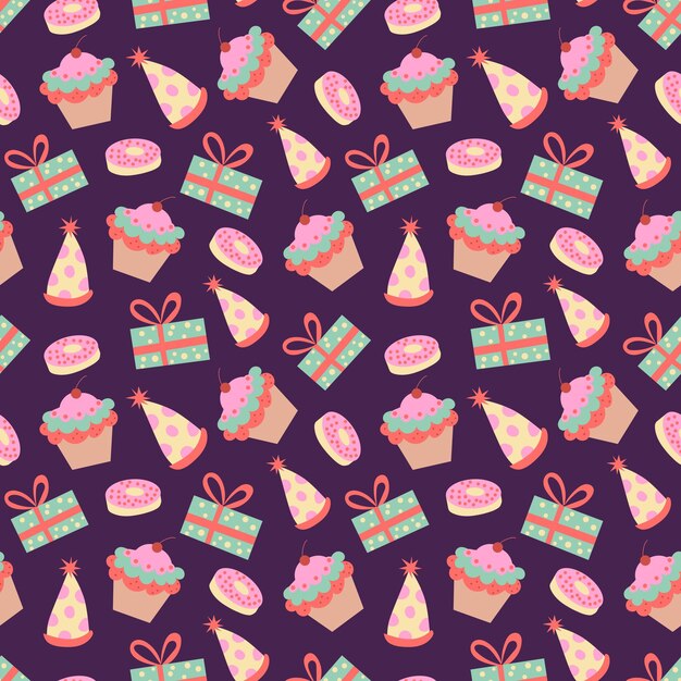 Perfecta de fiesta de cumpleaños de vector en vector