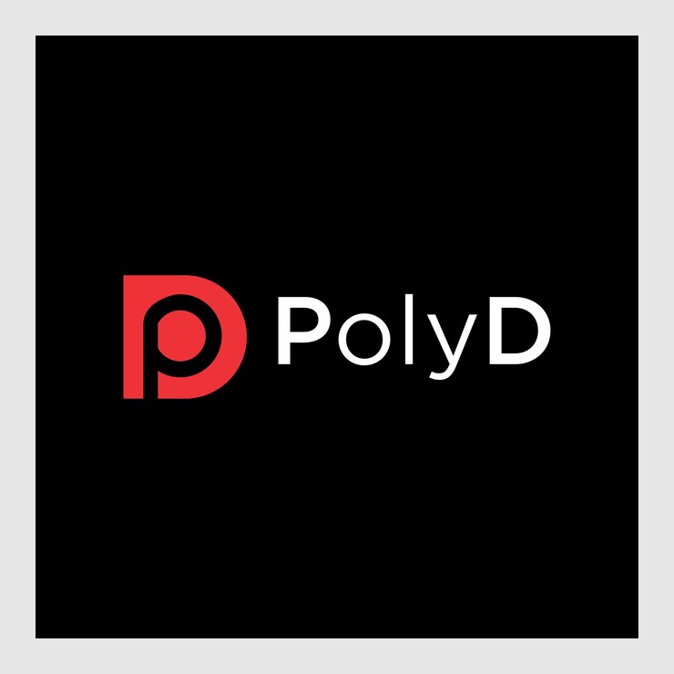 Vector perfecto, único, atractivo, elegante, geométrico, tecnología, pd, dp, pd, inicial, basado, carta, icono, logotipo