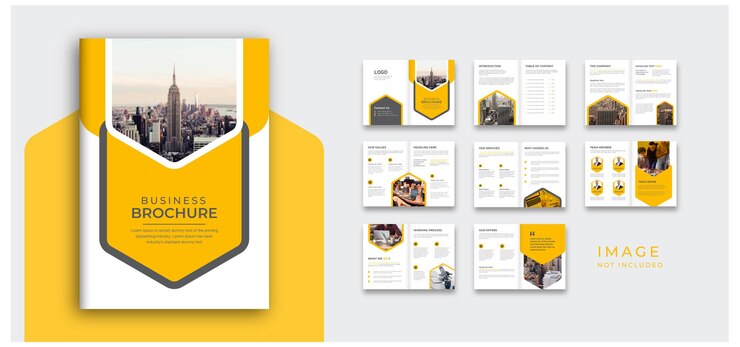 perfil de la empresa y diseño de propuesta de proyecto colorido diseño único