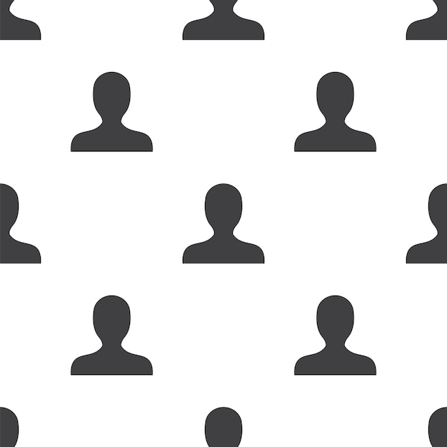 Perfil, patrón transparente de vector, editable se puede utilizar para fondos de páginas web, rellenos de patrón