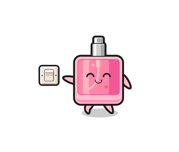 el perfume de dibujos animados está apagando la luz