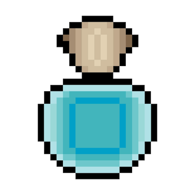 Perfume en el estilo del arte de píxeles